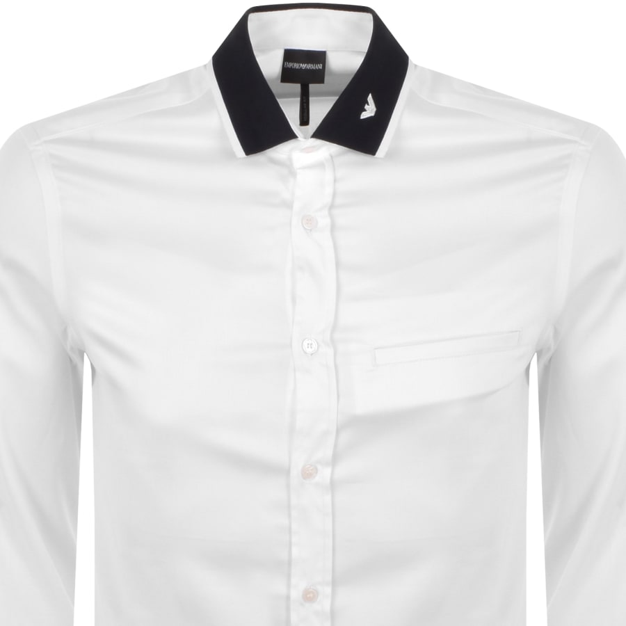 Emporio Armani Long Sleeve Shirt White